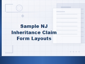 Nj Inheritance Claim Form Layout Samples for Beneficiaries